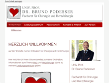 Tablet Screenshot of herzchirurg-podesser.at